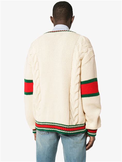 gucci web jumper|gucci color sweater.